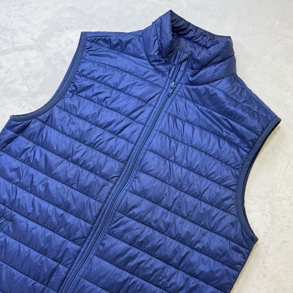 Brooks Brothers Thermore Insulated Quilted Puffer Vest Women's Large Blue